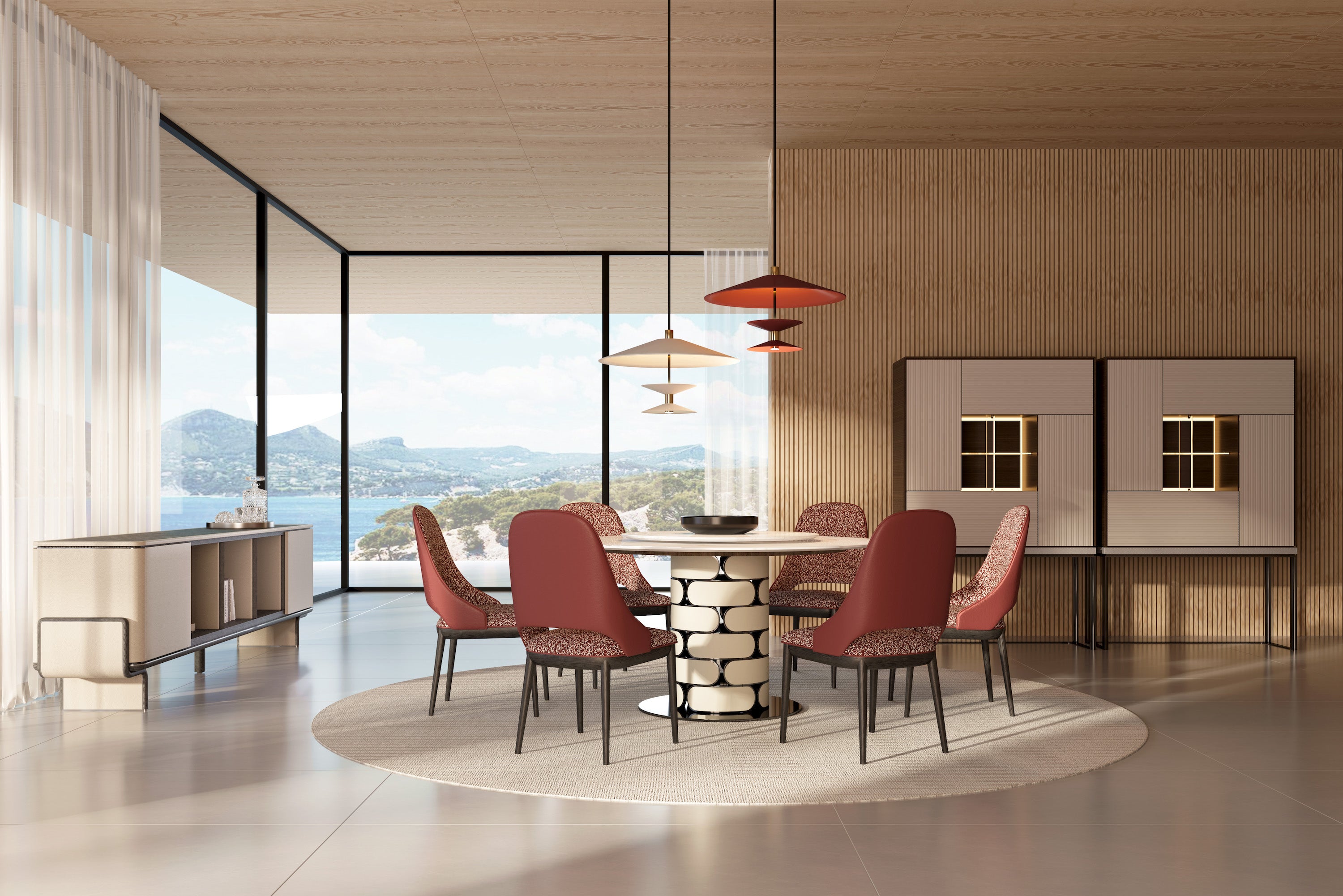 The Starry Night Round Dining Table